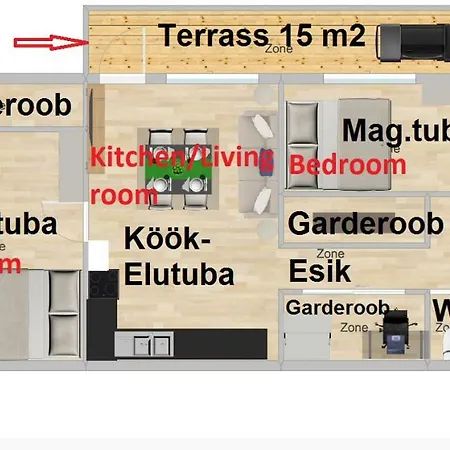 Apartamento Sulevi With Sauna And Terrace Talin